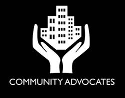 picture of hands holding a community to represent community advocates